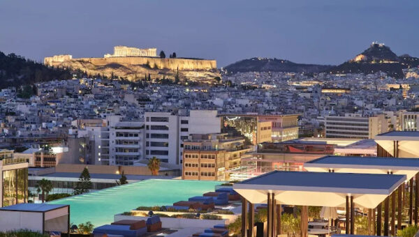 grand hyatt athens rooftop pool view 3