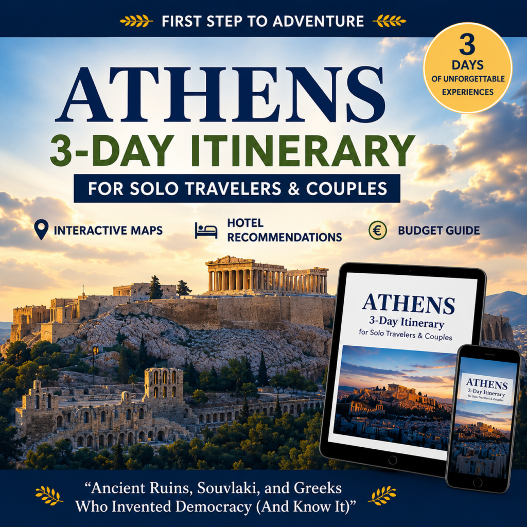 Athens 3-Day Itinerary Guide for Solo Travelers and Couples