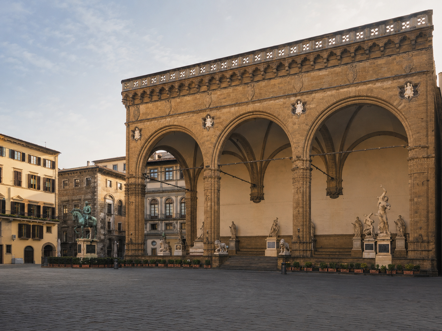 Loggia dei Lanzi outdoor sculpture museum