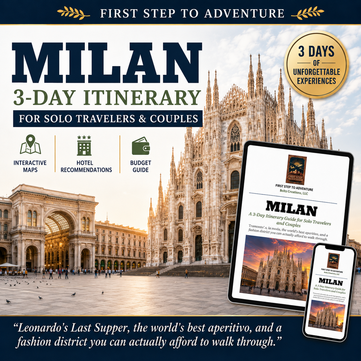 Milan 3-Day Itinerary Guide for Solo Travelers and Couples