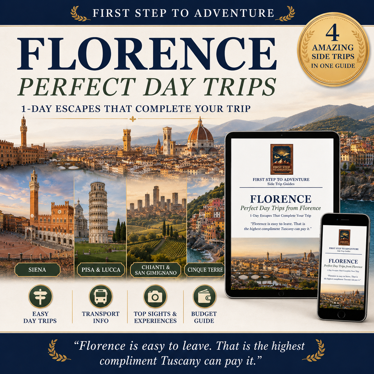 Florence Best Day Trips Free Guide