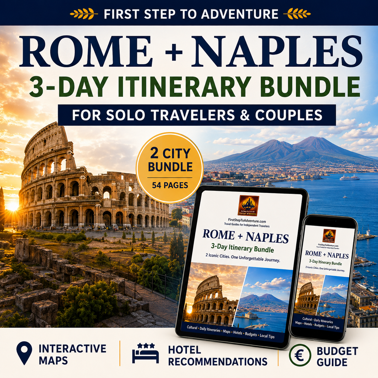 Rome and Naples 3-Day Itinerary Bundle